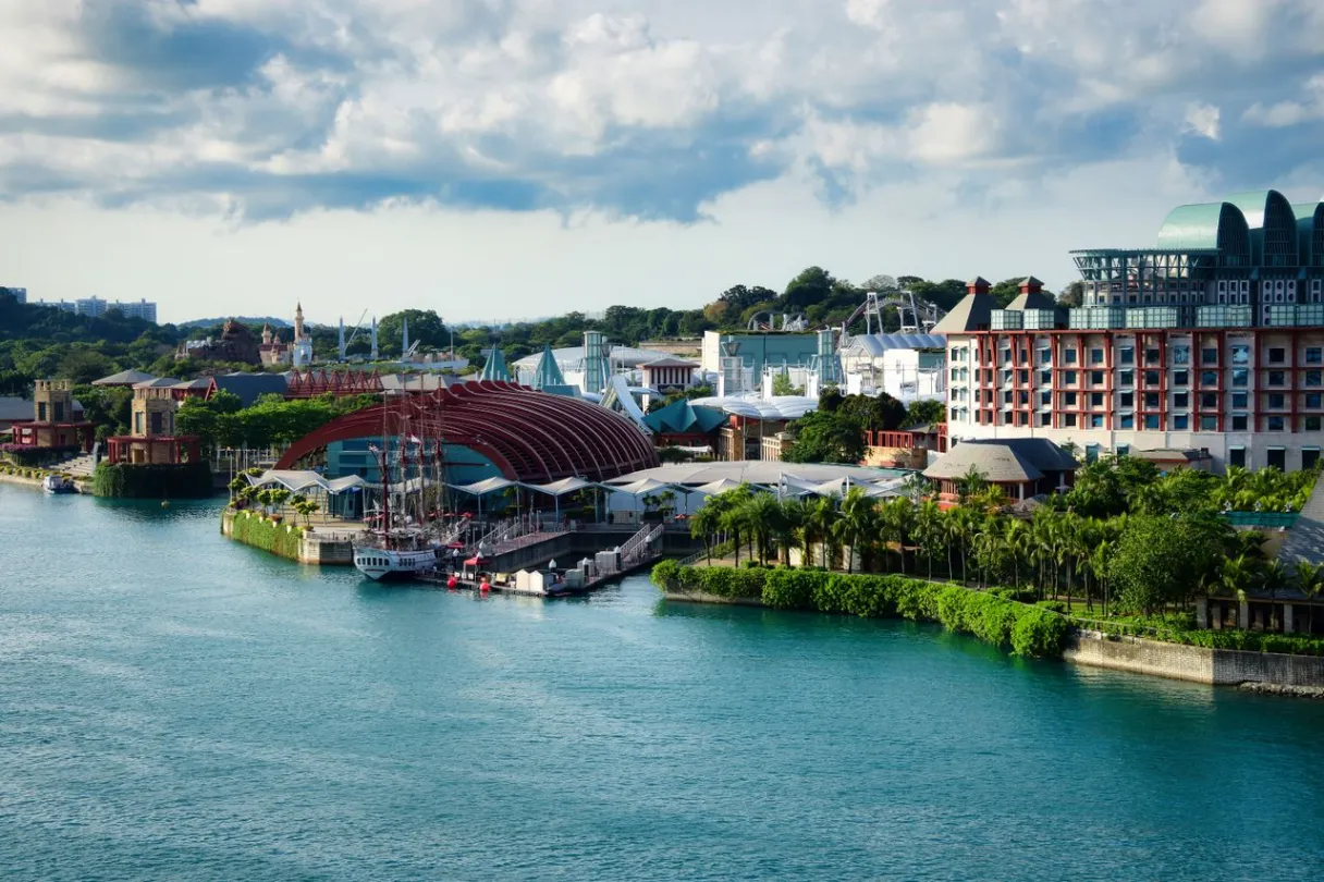 Sentosa Island Aerial View Singapore