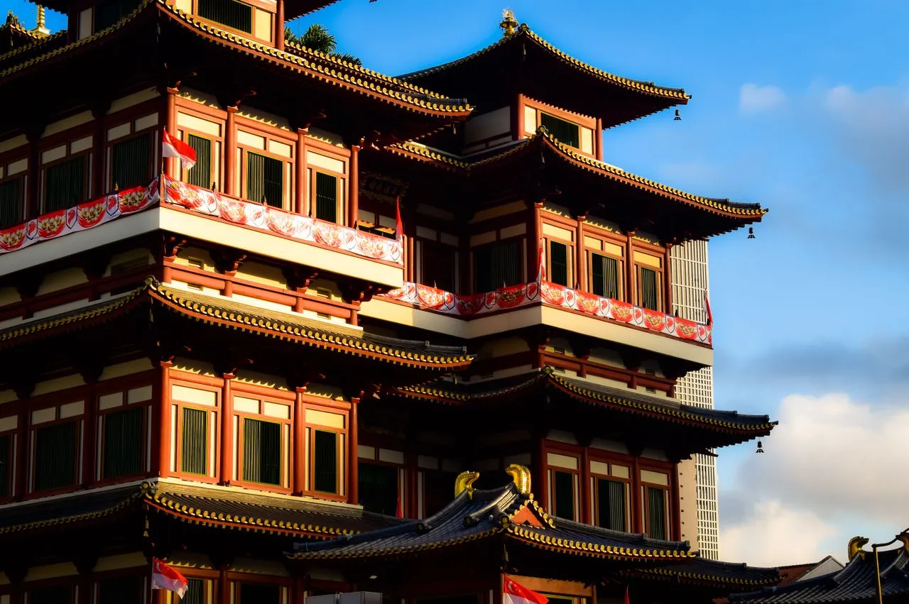 Traditional pagoda architecture Singapore