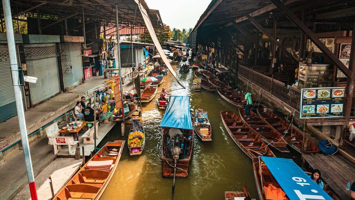 Railway Market & Floating Market Tour