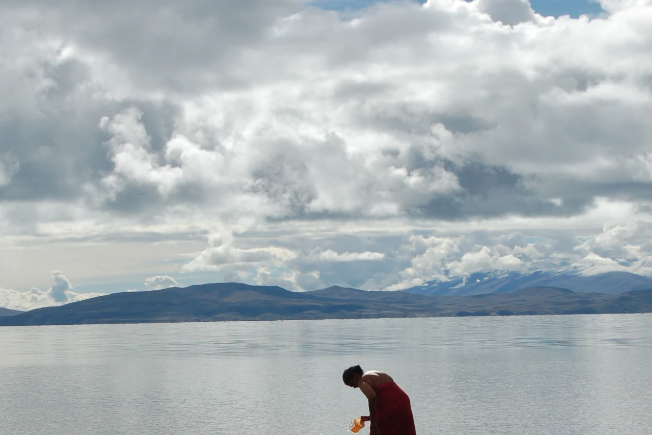 Bath in Manasarowar Lake